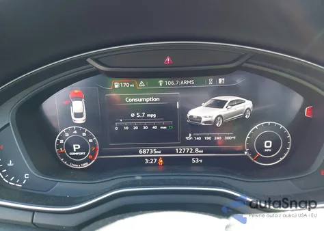 2018 Audi A5 2.0T Premium from USA, damaged, VIN WAUENCF5XJA129352